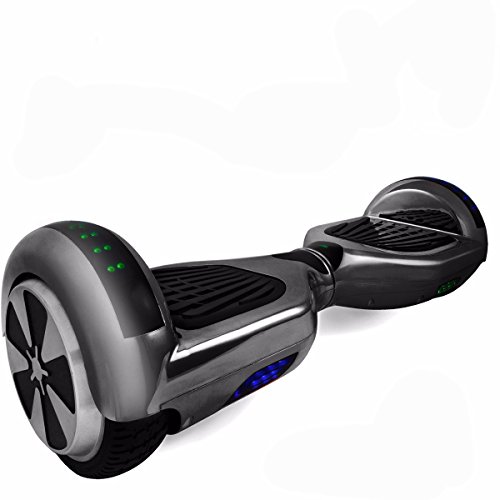 Self Balancing Scooter Hoverboard UL2272 Certified, w/ Bluetooth Speaker and LED Light (Black)