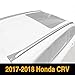 2pcs Mount onto The Rooftop Black Aluminum Roof Rack Top Side Rails Carries Luggage Carrier Fit 2017-2018 Honda CRV