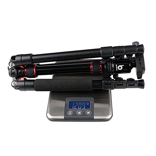 BONFOTO B690A Lightweight Aluminum Alloy Camera Travel Portable Tripod with 360 Degree Ball Head,1/4" Quick Release Plate,Bubble Level and Carry Bag for Canon Nikon Sony DSLR - Thumbnail 4