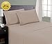 HC COLLECTION 1800 Series Microfiber Sheet & Pillow Case Set(King, Taupe)