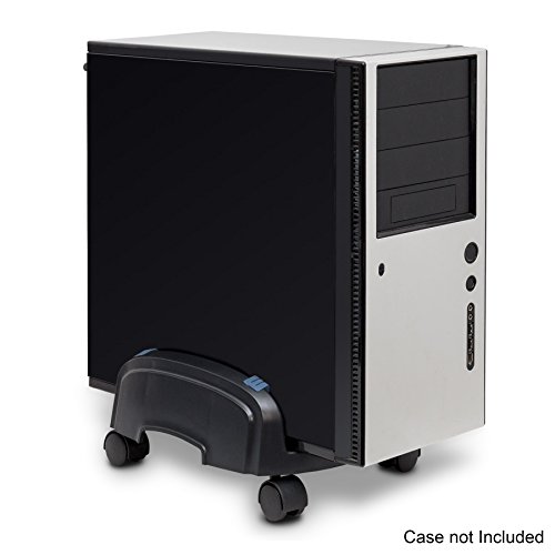 Syba CPU Computer Plastic Stand for ATX Case with Adjustable Width and 4 Caster Wheels(Sy-Acc65064) (SY-ACC65064)