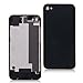 Goliton® New Replacement Battery Cover Back Door Rear Glass for iPhone 4S A1387 - Black