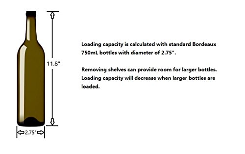 Kalamera-12-Wine-Cooler-18-Bottle-Built-in-or-Freestanding-with-Stainless-Steel-Double-Layer-Tempered-Glass-Door-and-Temperature-Memory-Function