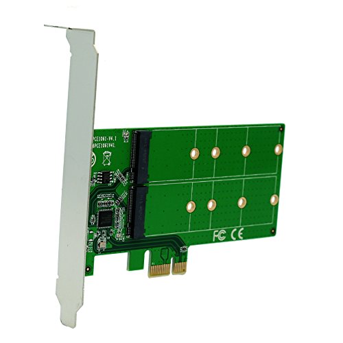 2 Port M.2 SSD to PCI-e x1 adapter B or B+M key (SI-PEX40115)