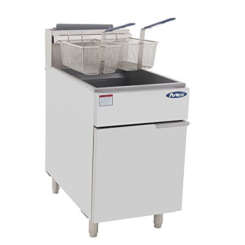 Click Here to See More Images Atosa USA ATFS-75 (High BTU 150k) Heavy Duty 75 lbs Stainless Steel Deep Fryer - Propane
