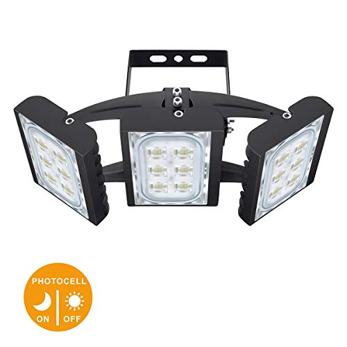 LED Flood Light, STASUN 90W 8100lm Dusk to Dawn Security Lights with 330°Wide Lighting Area(Photocell Included), 6000K Daylight, OSRAM LED Chips, Waterproof, Great for Yard, Street, Parking Lot - Thumbnail 7