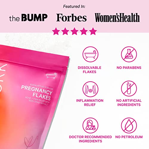 Pink Stork Pregnancy Flakes Eucalyptus Scented Bath Salts with Pure