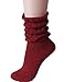 HASLRA Women's Boot Cuffs Cover Slouch Knit Socks 4 Pairs (Mix1)