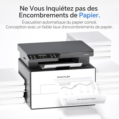 PANTUM BM4209DW Multifunction Laser Printer Copier Scanner, Black and White, Automatic Duplex Printing, Anti-Jam, USB & Wi-Fi, Airprint/Mopria APP