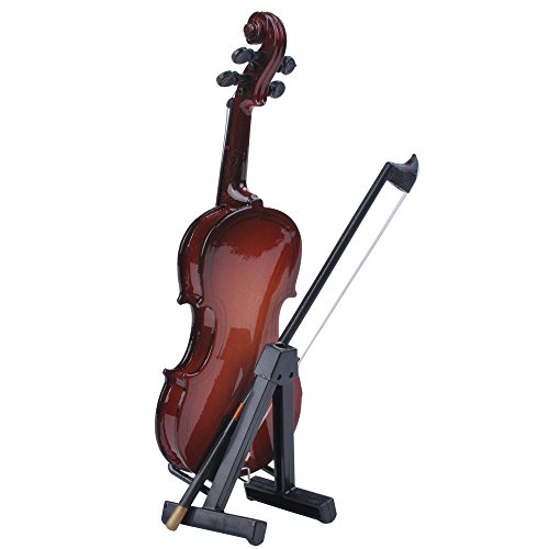 PUNK 1:12 Scale Miniature Instrument Music Case Stand Miniature Musical Instrument (Violin)