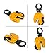 BestEquip 2T Plate Clamp 4400Lbs Plate Lifting Clamp Jaw Opening 0.6 inch Vertical Plate Clamp for Lifting and Transporting Yellow