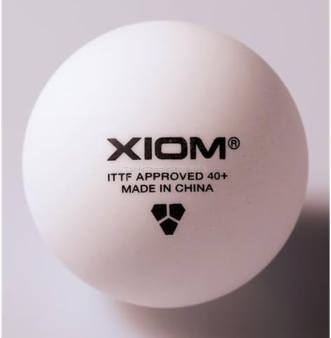 Xiom Seamless 40+ Three Star Plastic Poly Table Tennis Ball - 3 Pack