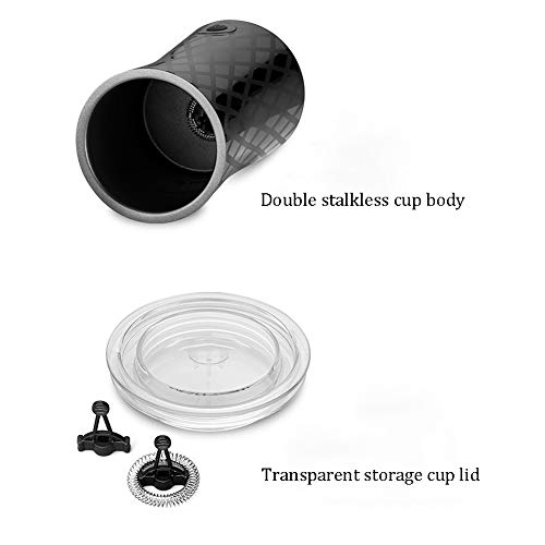 XIAOFEI Elektrisch Milch Fruchter & Dampfer Milchaufschäumer Nicht Stock Keramisch Dampfer Kalt Heiß Funktionalität… – Bild 7