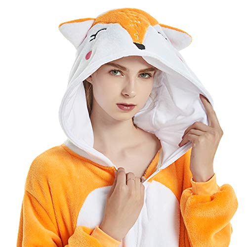 [- dressfan Animal Jumpsuit Horse Adult Pajamas Unisex Polar Flannel Cosplay Costume Family Pajamas