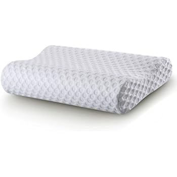 Comfort & Relax Memory Foam Contour Pillow for Neck Pain, Gel-Infused AirCell-tech Foam, Standard