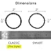 AwEx Strong Blonde Hair Ties,36 PCS,4 mm Regular Loop Hair Bands,No Metal Hair Elastics,No Pull Ponytail Holder