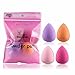 4PCS Makeup Blender Foundation Puff, Bolayu Pro Beauty Flawless Multi Shape Sponges