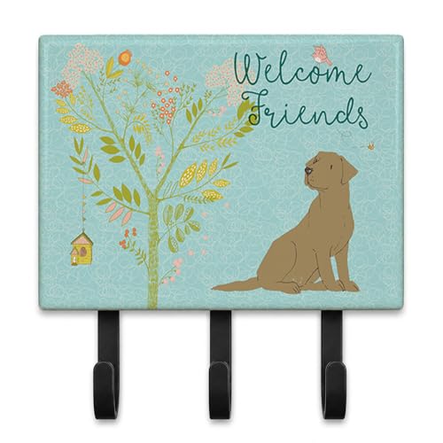 Caroline's Treasures BB7597TH68 Welcome Friends Chocolate Labrador Retriever Le…