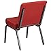 Flash Furniture HERCULES Series 21''W Stacking Church Chair in Crimson Fabric - Silver Vein Frame
