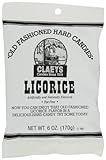 Claeys Licorice Hard Candy, 6-Ounce Packages (Pack of 12)