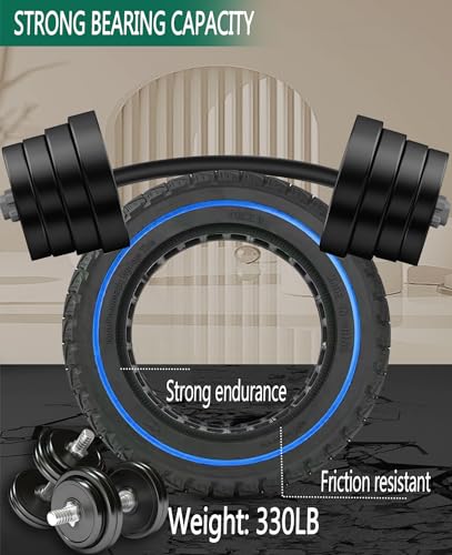 GLDYTIMES 10 Inch Off Road Tires, 10X2.125, 50/75-6.1 Solid Tire Replacement for Hiboy S2R Plus AOVOPRO ES80 Electric Scooter, 10x2/54-152 Honeycomb Tubeless Rubber Front Rear Tyre