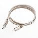 aLLreLi ALLAP0609GD1 Heavy Duty Series 3.3-Feet Lightning to USB Nylon Braided Cable for iPhone 6, 6 Plus, 5S, 5C, 5, iPad 4, Air, Air 2, Mini, Mini 2, Mini 3, iPod 5th, nano 7th generation - Gold