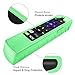 Fintie Remote Case for Roku Express 3930 (2019)/3900, Premiere+ 3921 (2019)/Premiere 3920, Streaming Stick+ 3810/Stick 3800 Remote, CaseBot (Honey Comb) Shockproof Silicone Cover, Green Glow