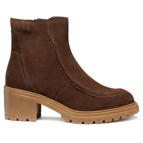 Geox Womens Ddamiana Ankle Boot, Dark Brown, 2.5 UK