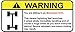 Mitsubishi EVO funny warning decal, sticker