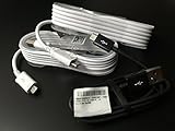 (3x Pack) OEM Samsung 5 foot Micro USB Data Sync Fast Charging Cables for Galaxy Note 4 , Note Edge, Note 2, S4 , S3 , S2 with 3FT Black Micro USB Cable