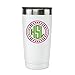 Circle Monogram Decal with Border - 20 Designs to Choose From for Tumblers, Binders, Laptops, Etc.