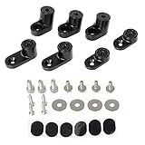 PQY Rear Wing Spoiler Riser Extender Kit Bolt-on Type Compatible for 2013+ Ford Focus ST 4Dr Hatchback 2014 2015 2016 2017 2018 Black