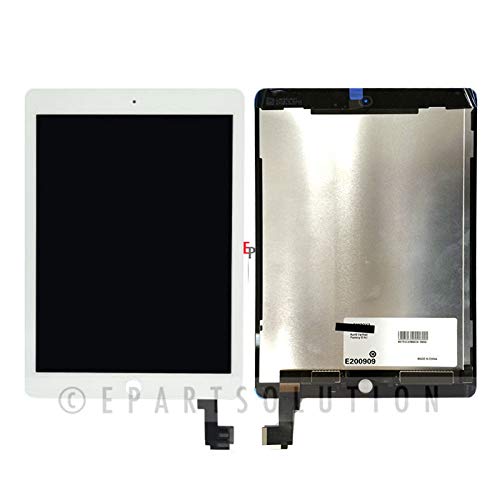 ePartSolution_Replacement Part for iPad Air 2 A1566 A1567 LCD Display Touch Screen Digitizer Glass Assembly USA (White)