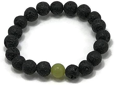 Girls Lava and peridot Stone Diffuser Bracelet by WestMarketDesign | Childrens Lava Stone Bead Bracelet | Diffuser Jewelry Design for Kids | Kids Essential Oil Aromatherapy Jewelry Gifts For Less