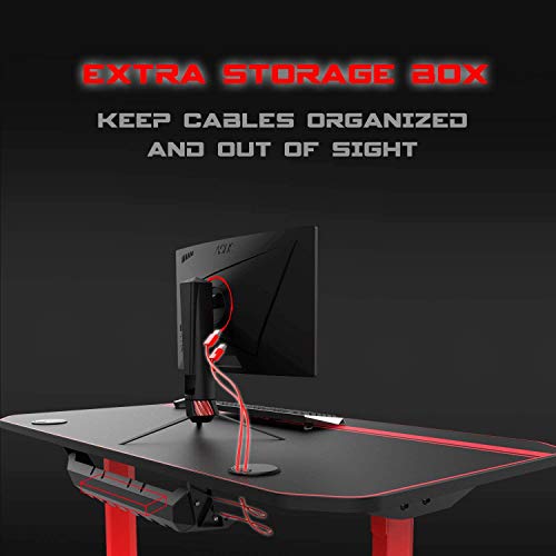 VIT Ergonomic Gaming Desk, TShaped Office PC Computer Desk with Full