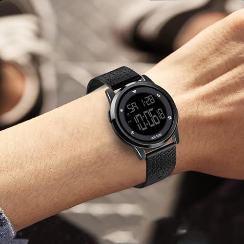 CakCity Digital Sports Waterproof Watch Stopwatch Alarm Military Time Ultra-Thin Men and Women Outdoor Watch
