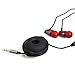 LENTION Earphone Holder / Headphone Keeper / Cable Turtle Organizer / Winder Case for iPhone, iPod, Samsung, Sony, MP4, Earbud And More (Black)