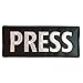 Press Big XL 10x4 inch Vest Tactical Embroidered Nylon Touch Fastener Patch