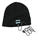 Wireless Bluetooth Beanie Hat Cap with Music phone Speakerphone Stereo Headphone Headset Earphone Speaker Mic for Skiing, Jogging, Handmake Working,Christmas & Thanksgiving Gifts (Black)