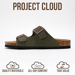Project Cloud Genuine Leather Flat Sandals Women