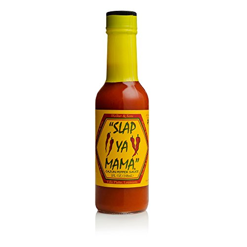 Slap Ya Mama All Natural Louisiana Style Hot Sauce, Cajun Pepper Flavor, 5 Ounce Bottle, Pack of 1