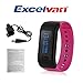 Excelvan Moving Up Bluetooth Smart Bracelet Watch Fitness Band  Wristband  Waterproof Pedometer Tracking Calorie Sleep Monitor Call Reminder for Android IOS