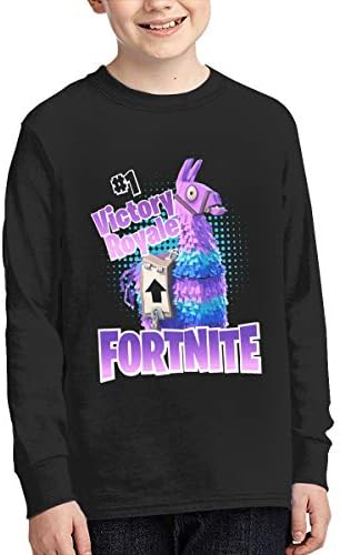 Fortnite Llama Unicorn 3D Creative Youth Unisex Kids Long Sleeve T-Shirts Tees