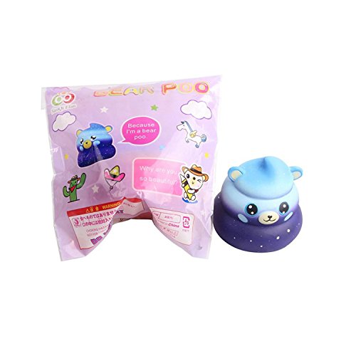 Stress Reliever Toy KESEELY 2018 New Cute Mini Squishy Cartoon Bear Poo Scented Slow Rising Squeeze Toys (A) - Thumbnail 5