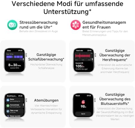 Redmi Watch 6 NFC, Smartwatch Damen, 24 Tage Akku, Grau — Foto 8 von 8