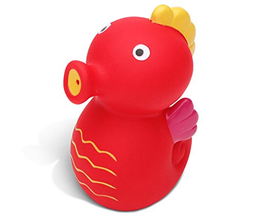 Puzzled Sea Horse Bath Buddy Squirter Red 3 Inch