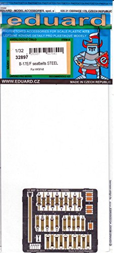 Eduard Photoetch 1:32 B-17e/f Steel Seatbelts Hk Model Kit