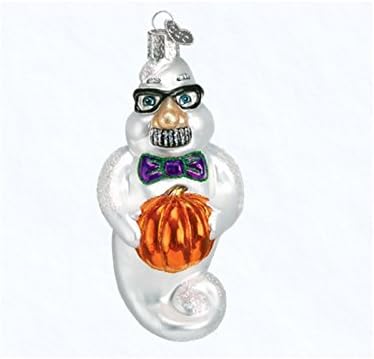 Grouchy Ghost Old World Halloween Ornament
