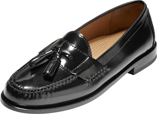 Amazon.com | Cole Haan Pinch Tassel Black 6.5 E (M)/Wide | Loafers