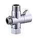 KES SOLID Brass T-adapter with Shut-off Valve, 3-way Tee Connector for Handheld Bidet 15/16